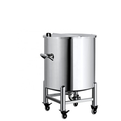 Stainless Steel Storage Tank with Movable Casters