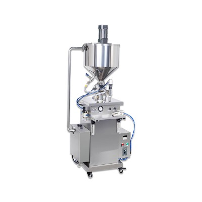 Honey beeswax Filler Machine Viscous cough sugar syrup Filling Machine With mixer and heater